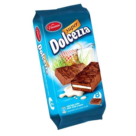 Vincinni Dolcezza Super Cake Bars Milk 240gr