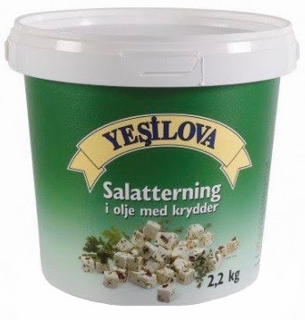 YESILOVA SALAT TERNINGER I OLJE MED URTER 2,2 KG (2200 Gr)