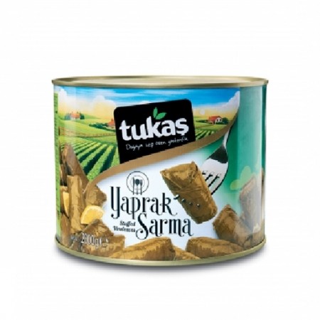 Tukas Stuffed Vineleaves 2/1 Tin 1900gr