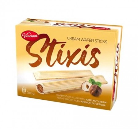 Vincinni Stixis Wafer Sticks Hazelnut Cream 250gr