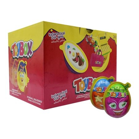 Toybox Max Egg Toy Dragee Cocoa (Girls) (20gr X 24) 