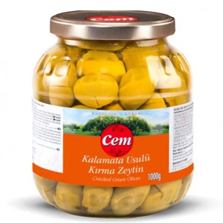 Cem Green Olives Cracked Kalamata 1700ml 