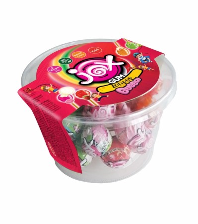 Jox Bubbly Lollipop med blandet fruktsmak