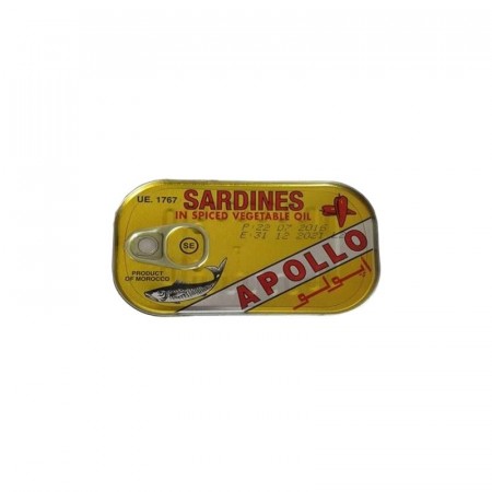 Sardiner Apollo Med Chili 125gr