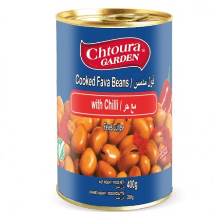 Chtoura Garden Fava Beans Chilli 400gr 