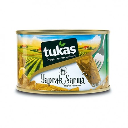 Tukas Stuffed Vineleaves 1/2 Tin 400gr 