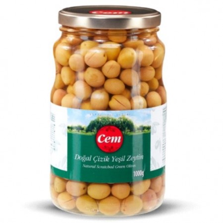 Cem Green Olives Dogal Scratched 1700ml (1,7 KG)