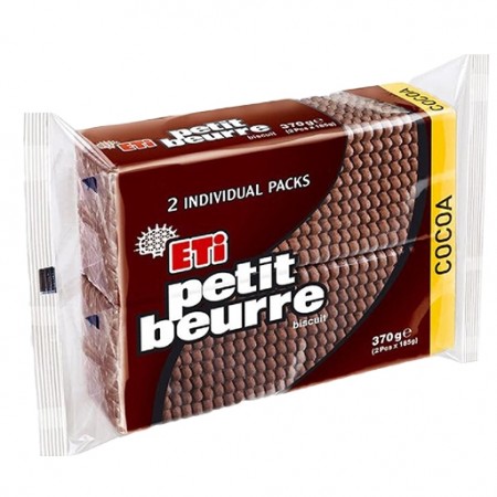 Eti Çay Bisküvi Petit Beurre  Cocoa 370gr 