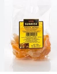 Sunrise papaya-skiver 195 gr
