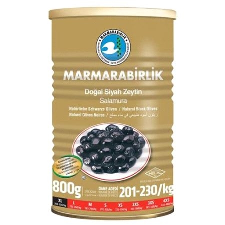 Marmarabirlik Svarte Oliven Tinn Mega XL 1200gr