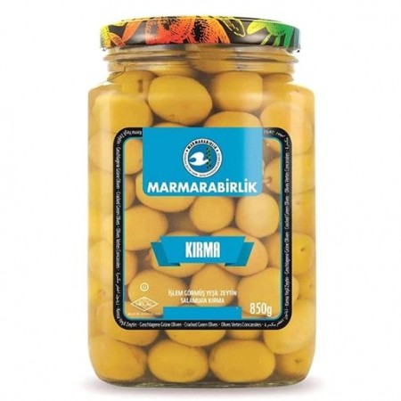 Marmarabirlik Grønne Oliven Glass Kirma 4XL 850gr