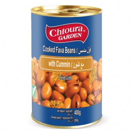Chtoura Garden Fava Beans W/Cumin 400gr