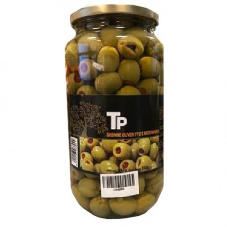 TP Grønne Oliven m/Paprika 950gr 