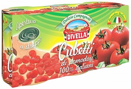DIVELLA TOMATER HAKKEDE 400 GR