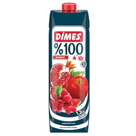 Dimes Premium 100% Red Fruitmix Juice 1lt 