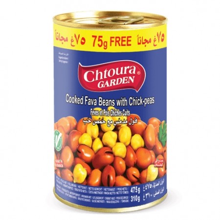 Chtoura Garden Foul Moudamas & Chick Peas 475gr 