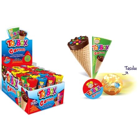 Toybox Cornet-Wafer w/Hazelnut Cream 25gr 