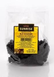 Sunrise Rosiner svarte 245 gr