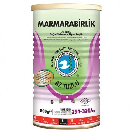 Marmarabirlik Svarte Oliven Tinn Az Tuzlu Hususi S 1200gr