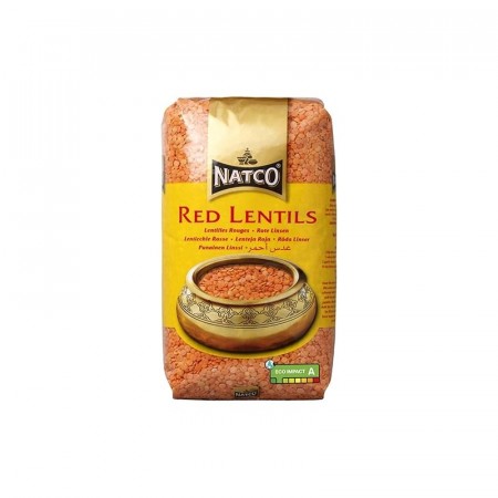 Natco Red Lentils Polished 500gr